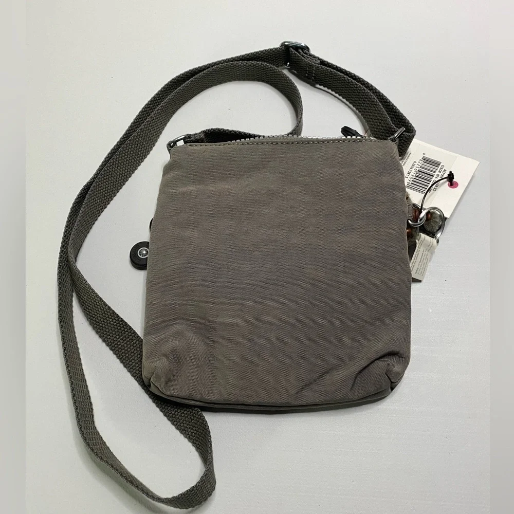Kipling Alvar NWT small crossbody celo gray‎ concert event essentials travel